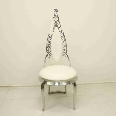 Cadeira de jantar elegante superior de couro para pé dos SS da oxidação do evento o anti