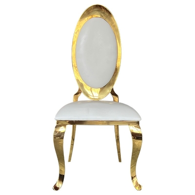 Cadeira de jantar de design clássico com costas altas para banquete