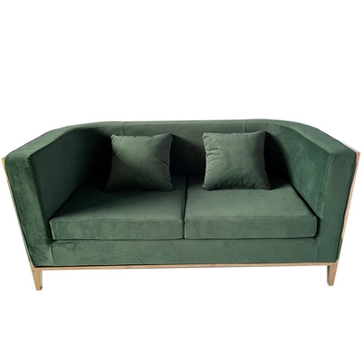 Modern Lounge Sofa Set: Mobiliário de sala de estar de luxo com base de madeira maciça