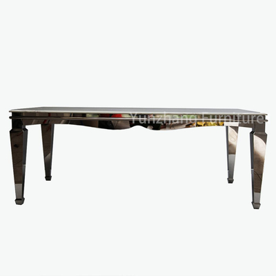 75cm de altura 10 pessoas mesa de jantar multifuncional com ouro brilhante aço inoxidável