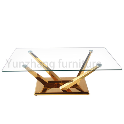Assentos de vidro retangulares modernos originais da mesa de jantar 8 para a família