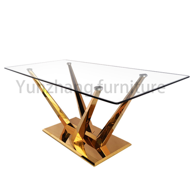 Design de linhas de mesa de jantar moderna de mármore para uso familiar