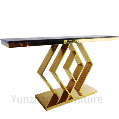 Consola de luxo Design de mesa Sala de estar Conjunto Base de ouro