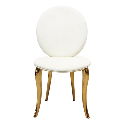 Estilo italiano simples moderno das cadeiras luxuosas claras de couro da sala de jantar da parte alta que janta a cadeira