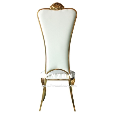 Cadeira dourada traseira alta do banquete de Chair Elegant Wedding dos noivos