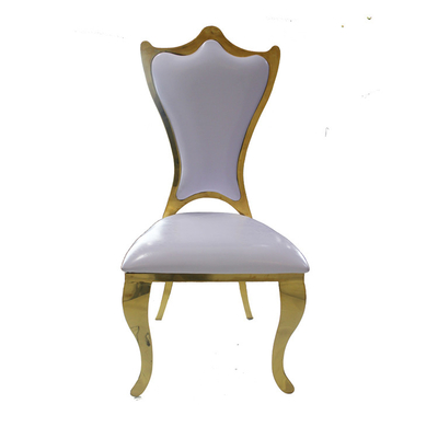 Dos noivos reais do evento da cadeira da coroa do casamento couro sintético do OEM de Chairs