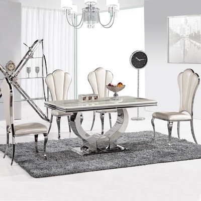 OEM baixo L200xW100xH75cm da mesa de jantar 115KGS do metal pesado de aço inoxidável do quadro
