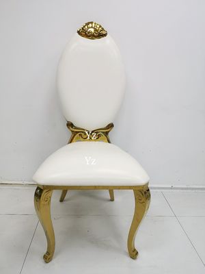 Jantando a tela traseira alta da cadeira do banquete do casamento de aço inoxidável para os eventos W50xD65xH110cm