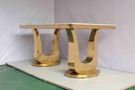 201 Cadeiras e mesas de casamento de aço inoxidável Mobiliário moderno para sala de jantar