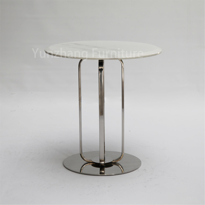 Mesa Lateral Design Simples Mesa de Sofá SS201 Móveis para Sala de Estar em Mármore