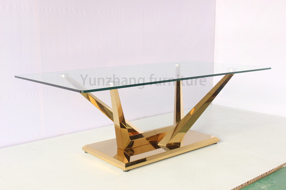 Mesas de jantar modernas de luxo com base metálica