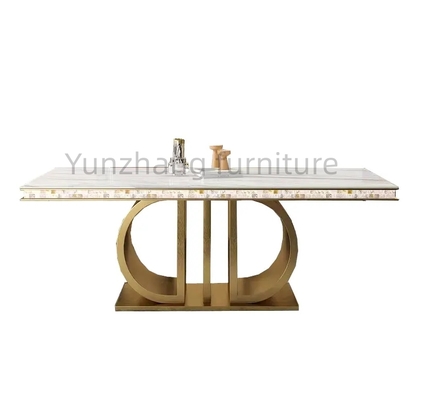 Decoração de prata de Rose Gold Color For Home da tabela de aço inoxidável luxuosa contemporânea