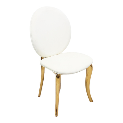 Estilo italiano simples moderno das cadeiras luxuosas claras de couro da sala de jantar da parte alta que janta a cadeira