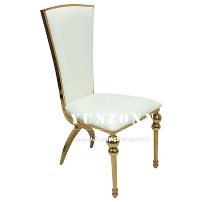 Cadeiras luxuosas grandes do casamento para os pés de Chair Cross Back dos noivos