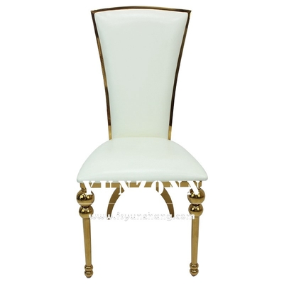 Cadeiras luxuosas grandes do casamento para os pés de Chair Cross Back dos noivos