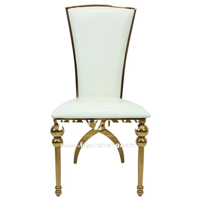 Cadeiras luxuosas grandes do casamento para os pés de Chair Cross Back dos noivos