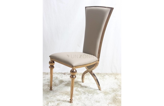 Cadeiras luxuosas grandes do casamento para os pés de Chair Cross Back dos noivos