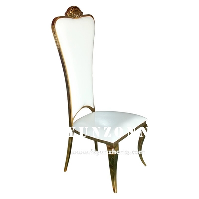 Cadeira dourada traseira alta do banquete de Chair Elegant Wedding dos noivos