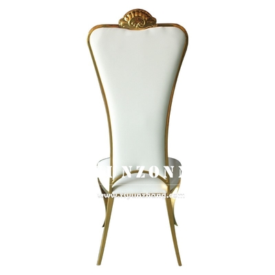 Cadeira dourada traseira alta do banquete de Chair Elegant Wedding dos noivos