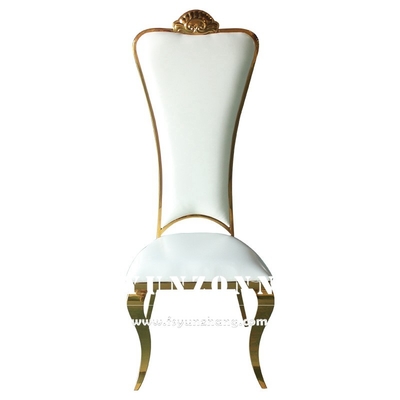 Cadeira dourada traseira alta do banquete de Chair Elegant Wedding dos noivos