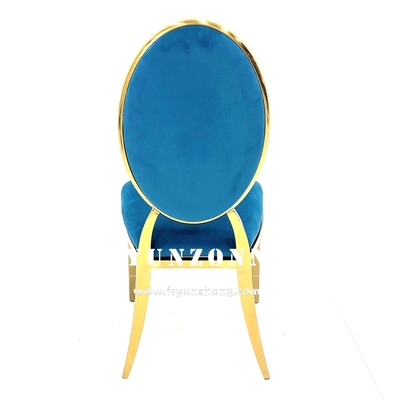 Mobiliário moderno de refeição Design de empilhamento Cadeira de sala de estar de hotel Banquete de banquete de aço inoxidável de metal dourado Cadeiras de casamento para sala de festas de evento