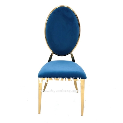 Mobiliário moderno de refeição Design de empilhamento Cadeira de sala de estar de hotel Banquete de banquete de aço inoxidável de metal dourado Cadeiras de casamento para sala de festas de evento