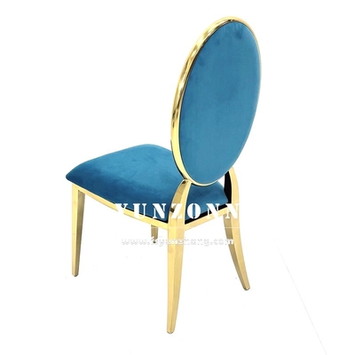 Mobiliário moderno de refeição Design de empilhamento Cadeira de sala de estar de hotel Banquete de banquete de aço inoxidável de metal dourado Cadeiras de casamento para sala de festas de evento