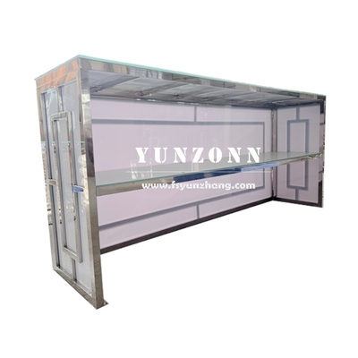 Hotel Furniture Modern Fashion Design Wine Bar Table Silver Event Party High Bar Counter