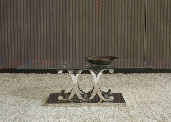 A mesa de jantar de vidro pequena retangular moderna ajustou 4 8 6 Seater abaixo de 10000
