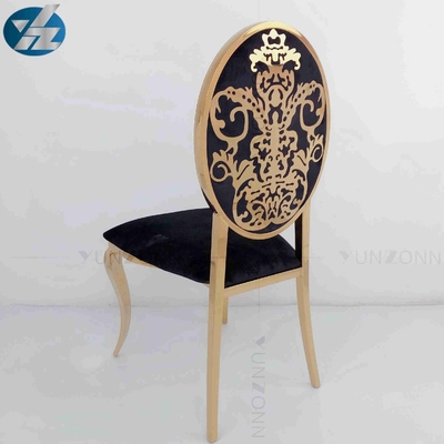 Cadeiras empilháveis de aço inoxidável tradicionais do evento em volta da parte traseira W50xD65xH92cm alugado