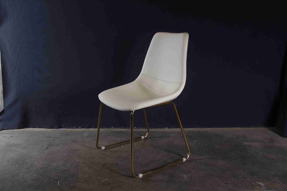 A cadeira de jantar minimalista moderna italiana acolchoou os pés nórdicos simples do metal das cadeiras da sala de jantar