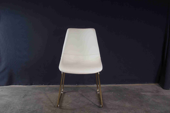 A cadeira de jantar minimalista moderna italiana acolchoou os pés nórdicos simples do metal das cadeiras da sala de jantar