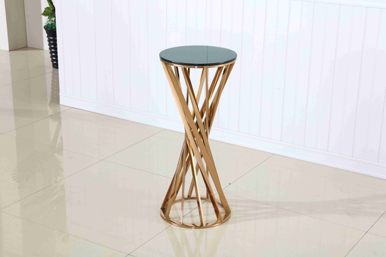 A cadeira de tabela decorativa do bar da prateleira da planta ajustou o suporte de aço inoxidável do potenciômetro de flor para o casamento do partido do evento