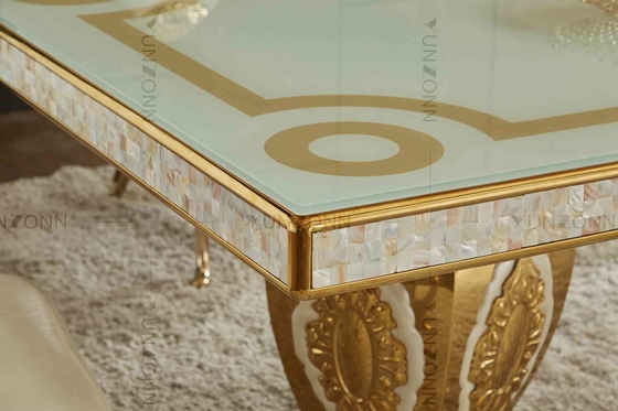 Mesa de jantar nobre luxuosa do teste padrão das tabelas de banquete do casamento da atmosfera com 10-12 Seaters