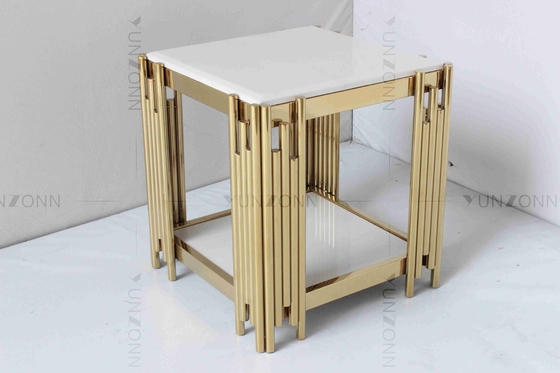 Quadro de aço inoxidável do ferro moderno simples pequeno irregular da tabela de console da tira