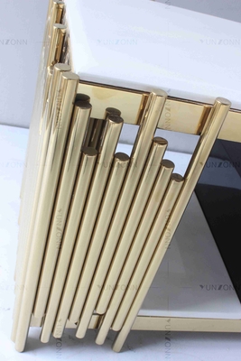 Quadro de aço inoxidável do ferro moderno simples pequeno irregular da tabela de console da tira