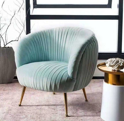 Relaxe Sofa Chair Padded Dining Room preside os pés retos da esponja elástica alta