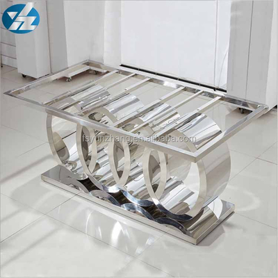Mesa de jantar superior de vidro preta L200xW100xH75cm das mesas de jantar modernas luxuosas pesadas da base