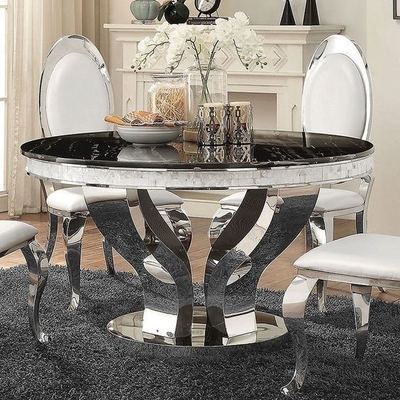 A tabela da sala de jantar da prata do encanto de Anchorage ajustou a luz D150XH75 luxuosa
