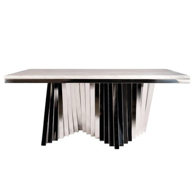 Os SS baseiam mesas de jantar modernas luxuosas anotam a mesa de jantar de vidro ajustada para 4