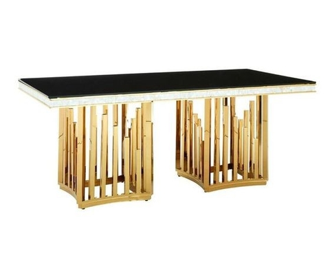 Mesas de jantar retangulares modernas superiores de mármore nórdicas das tabelas de banquete do casamento com cadeiras 50X90X75