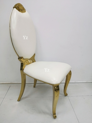 Jantando a tela traseira alta da cadeira do banquete do casamento de aço inoxidável para os eventos W50xD65xH110cm