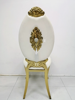 Jantando a tela traseira alta da cadeira do banquete do casamento de aço inoxidável para os eventos W50xD65xH110cm
