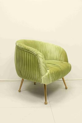 Bom preço Sala de estar moderno luxo rosa veludo sofá conjunto cadeiras para jantar restaurante café on-line