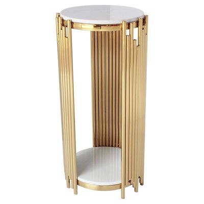 Bom preço Lado de aço inoxidável Sofa Table Living Room Set da altura de 60cm on-line