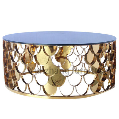 Bom preço Mesa de centro avançada da escala, tabela do centro do café com vidro moderado do espelho on-line