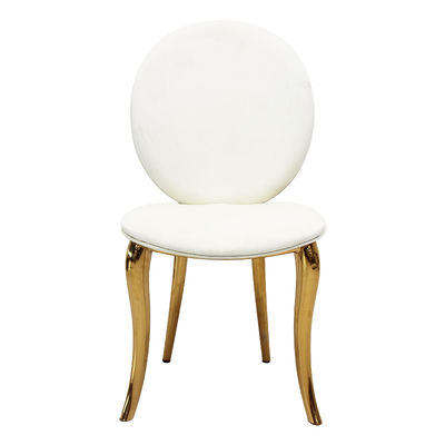 Bom preço Estilo italiano simples moderno das cadeiras luxuosas claras de couro da sala de jantar da parte alta que janta a cadeira on-line