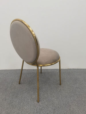 Bom preço Cadeira redonda de veludo marrom Cadeira traseira mesa redonda barata e cadeiras on-line