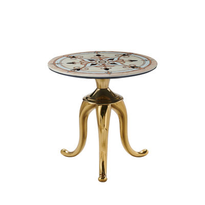 Bom preço Mobiliário de sala de estar turco de design europeu vidro de chá de café mesa de lado de café móvel on-line