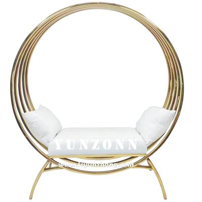 Bom preço Sofá de casal de casamento clássico, assento de trono de casamento redondo, cadeira de gaiola de pássaros on-line